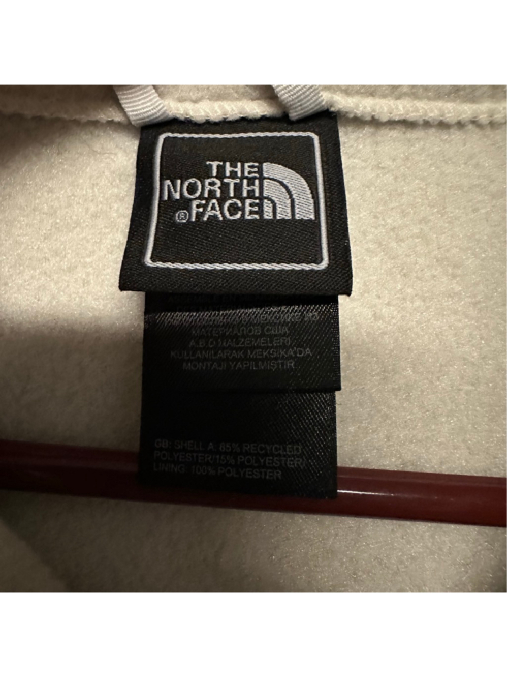 The North Face Fleece Jacket Women’s size Medium Beige cream - Picture 2 of 8